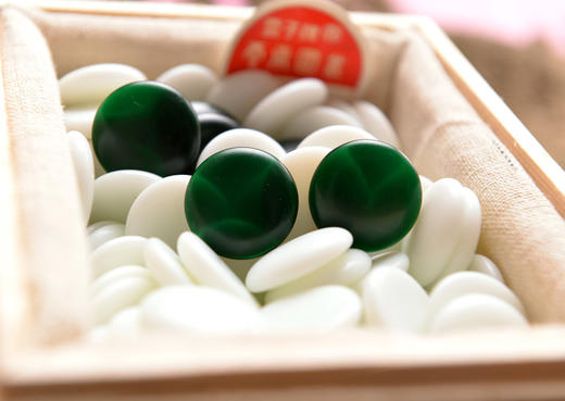 B型单面凸精品亮光新云子 特大号 云子牌 送木盒 商品图2