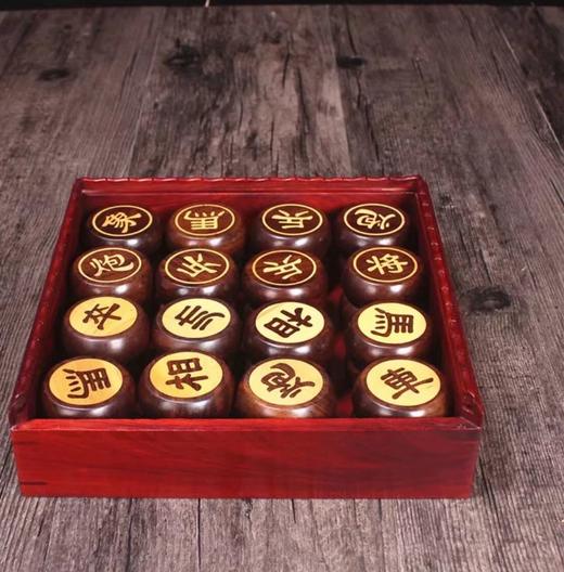 围棋盘 围棋墩 鸡翅木实木棋盘 一面围棋一面象棋  象棋子 商品图2