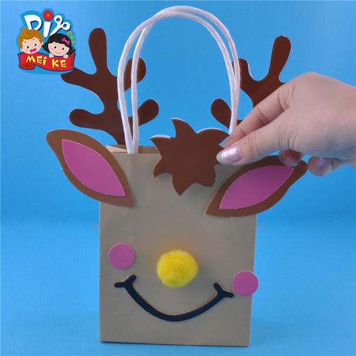 小鹿纸袋 动物礼物袋幼儿创意手工美可diy 儿童节益智精品 热卖 商品图2
