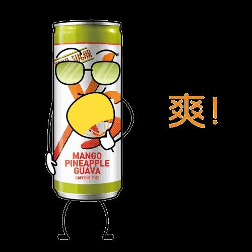 XS营养饮料(芒果菠萝番石榴口味-不添加咖啡因)250mlx6罐/清新绿/岁月静好/温柔如你 商品图4