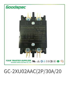 HLC-2XU01AAC(2P/25A/208-240VAC)空调接触器