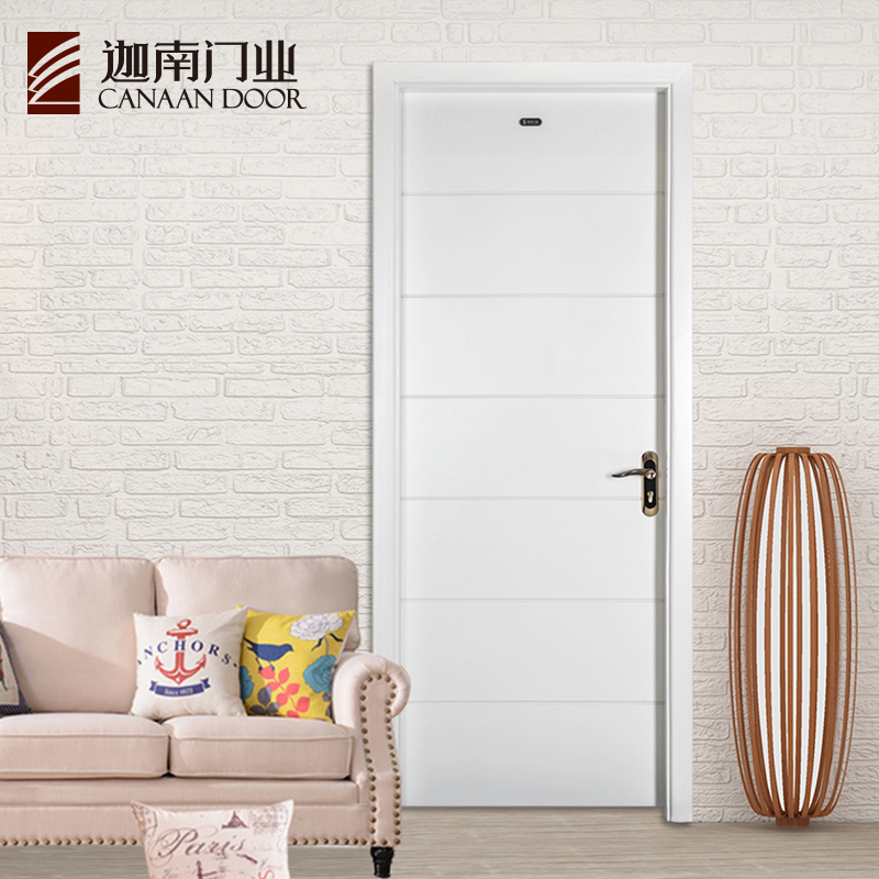 迦南木门 简约时尚实木复合门 定制环保卧室门 烤漆安全门 全屋定制