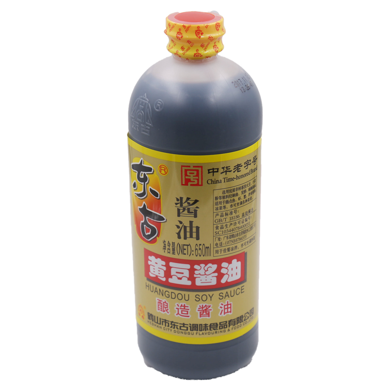 东古黄豆酱油650ml瓶