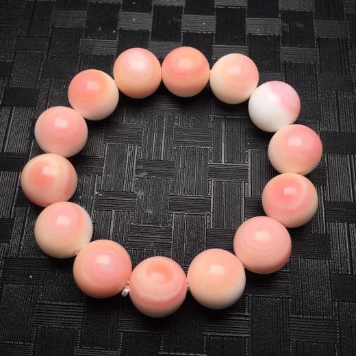 【D49713】砗磲胭脂螺圆珠手串 商品图0