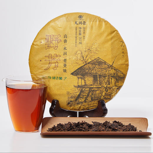 龙润丨野芳 老曼峨熟普 高香水润 2018年 357g 商品图5