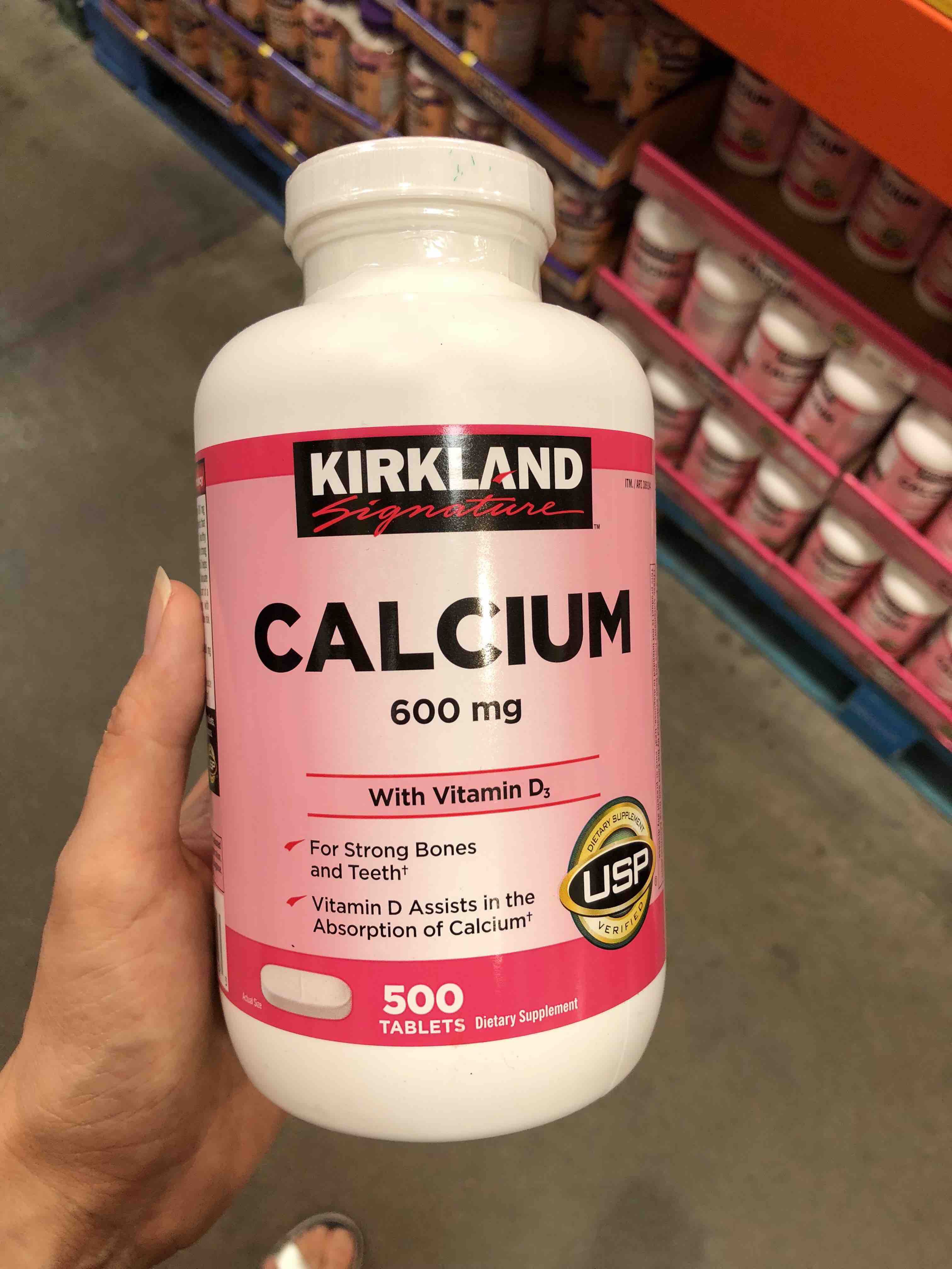 美国kirkland柯克兰calcium d3 钙片600mg.