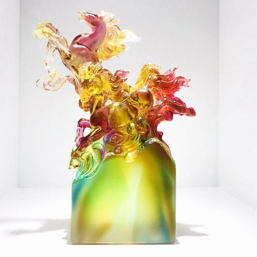 琉璃摆件 马到成功 商务馈赠 商品图2