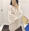 MK 肉色打底奶白色蕾丝连衣裙 商品缩略图4