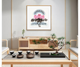 魏鸿蕴-真迹- 花鸟画《天香醉》 书房  玄关   客厅