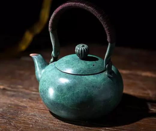 朱炳仁 七巧柳绿壶（单壶） 商品图0