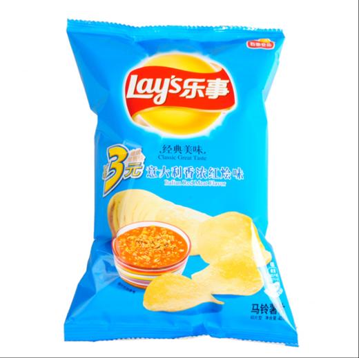 【百汇到家】乐事意大利香浓红烩味薯片40g 商品图0