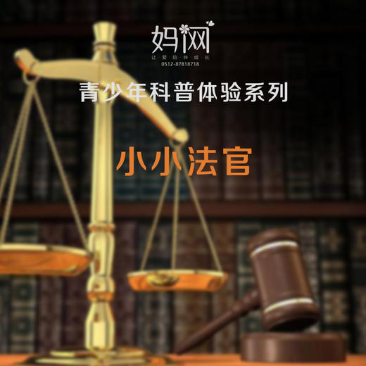 【小小法官】妈网 科普体验之模拟法庭体验， 带你 商品图0