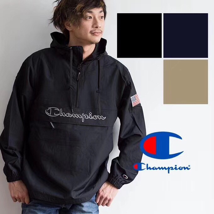 正品champion/冠军 美国国旗冲锋衣夹克