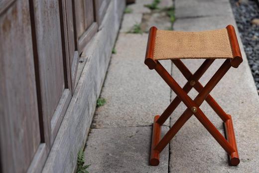 红桥红  精品 缅甸花梨（大果紫檀）【马扎】 小折叠椅  榫卯结构  便携方便   馈赠佳礼 商品图3