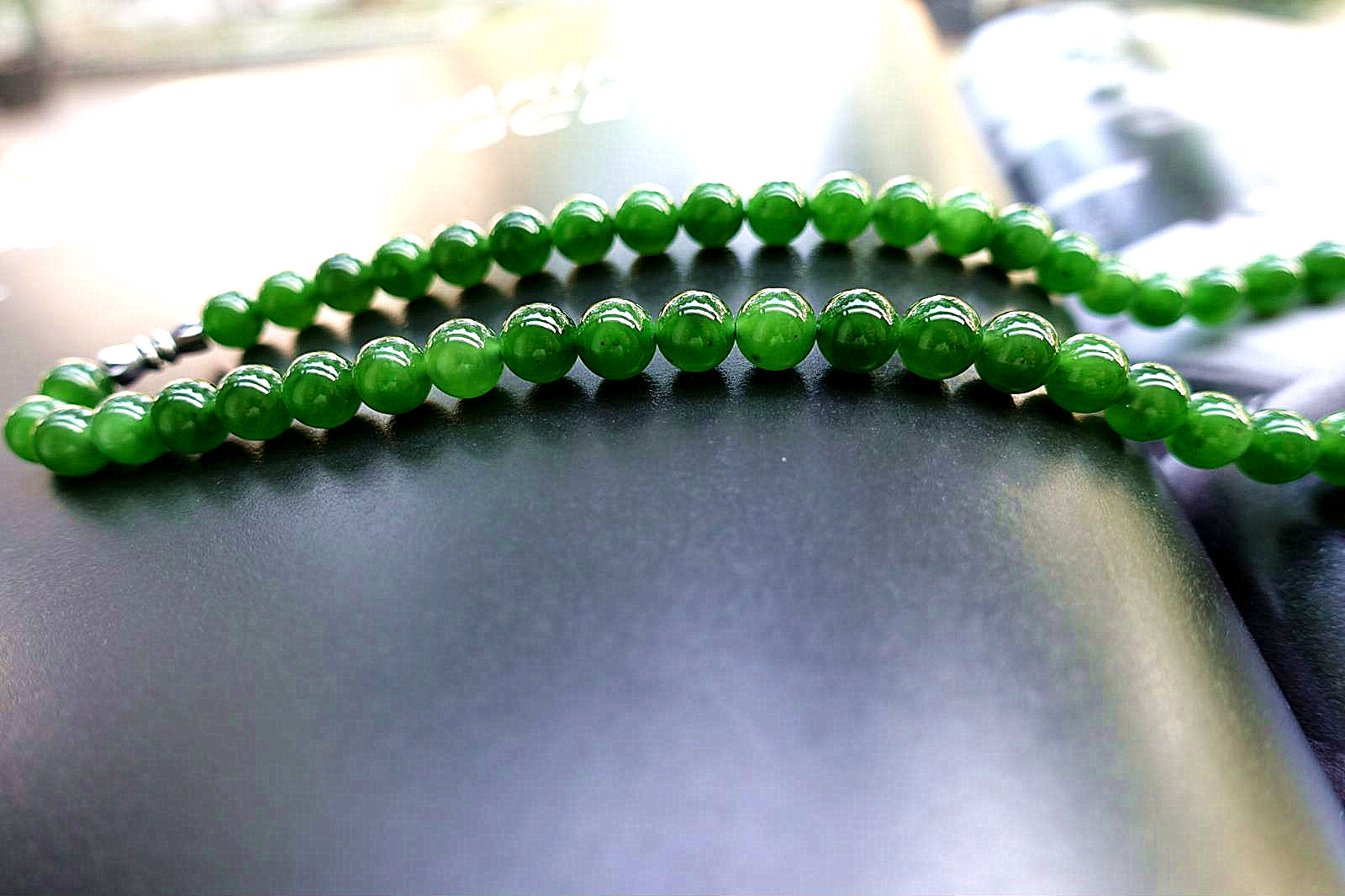 俄罗斯翠玉整圈珠链