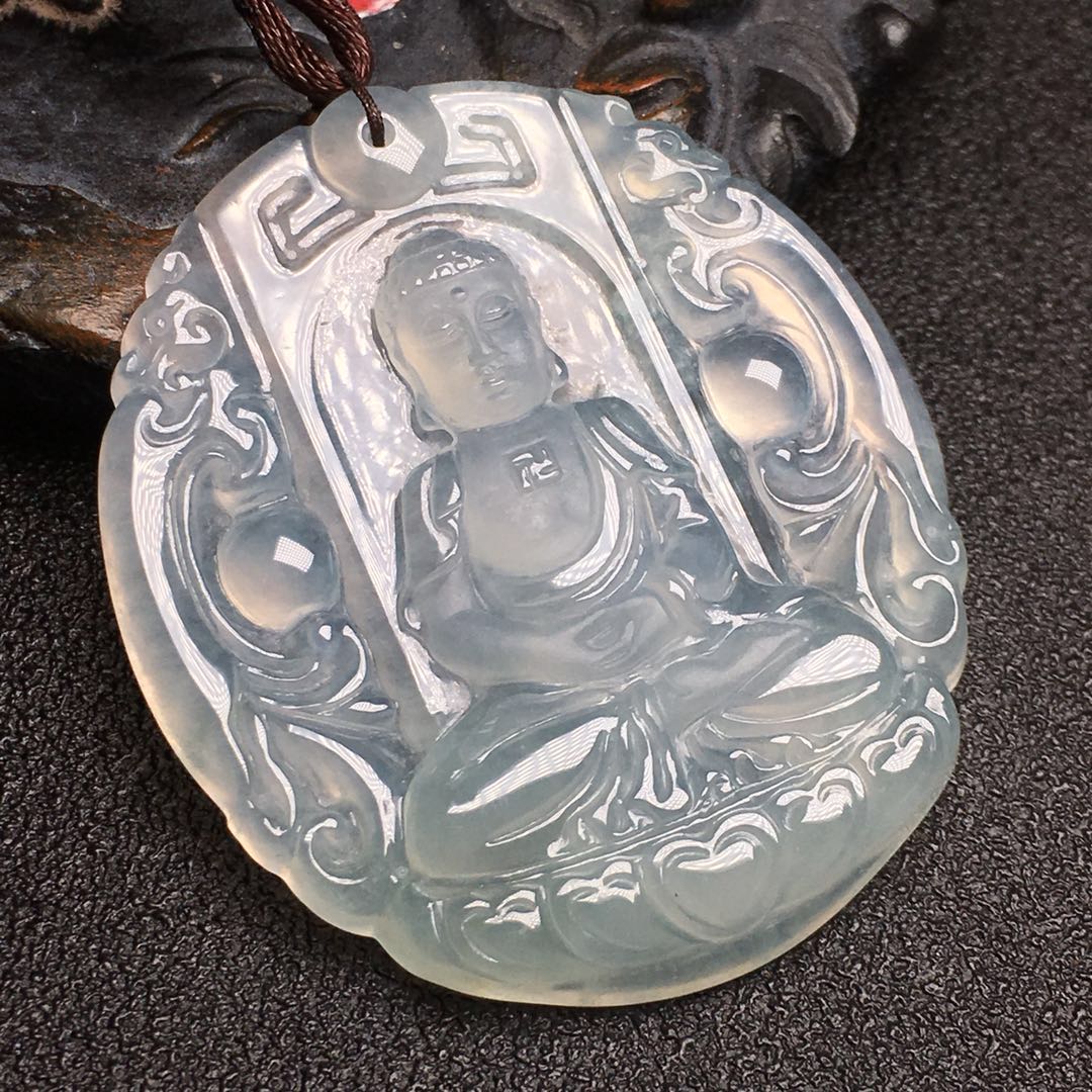 【61072】翡翠冰种阿弥陀佛