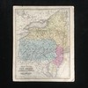 约1860年 曼彻斯特与罗德岛 纽约与新泽西 老地图（双面） 商品缩略图1