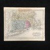 约1860年 曼彻斯特与罗德岛 纽约与新泽西 老地图（双面） 商品缩略图0