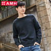 AMH男装秋装2018青年潮流休闲圆领套头针织衫男士OD7977琳 商品缩略图0
