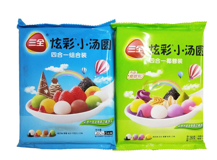 三全炫彩小汤圆混合口味260g