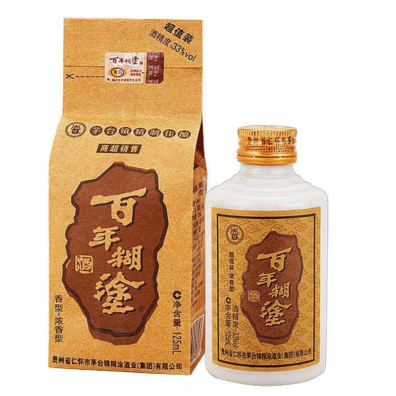 33度百年糊涂酒125ml