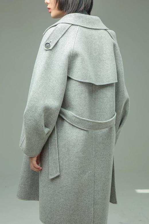 【必入单品】浅灰人字纹羊毛大衣 商品图2