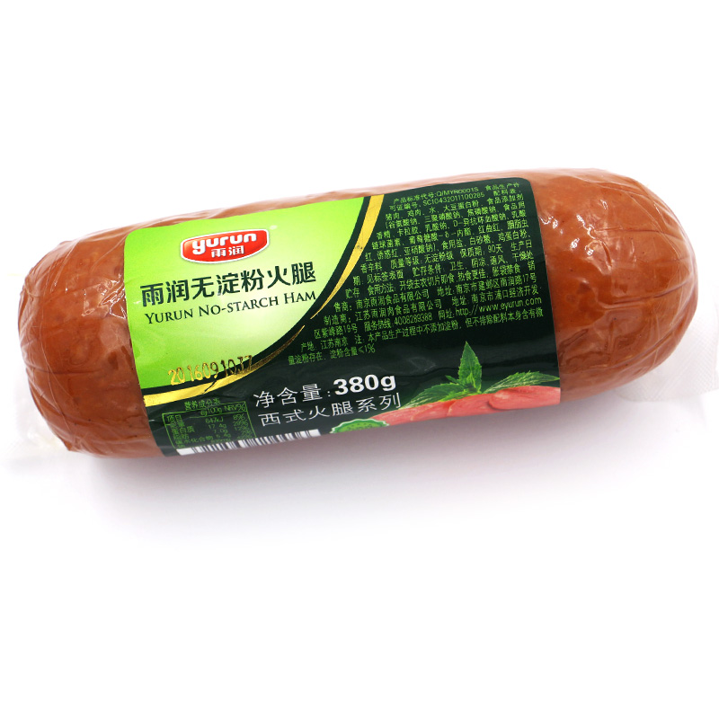 雨润 火腿肠 雨润无淀粉火腿 西式火腿系列 380g/袋-811905