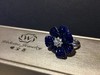 经典工艺无边镶嵌天然蓝宝石花朵戒指（同款已出，可定制） 商品缩略图4