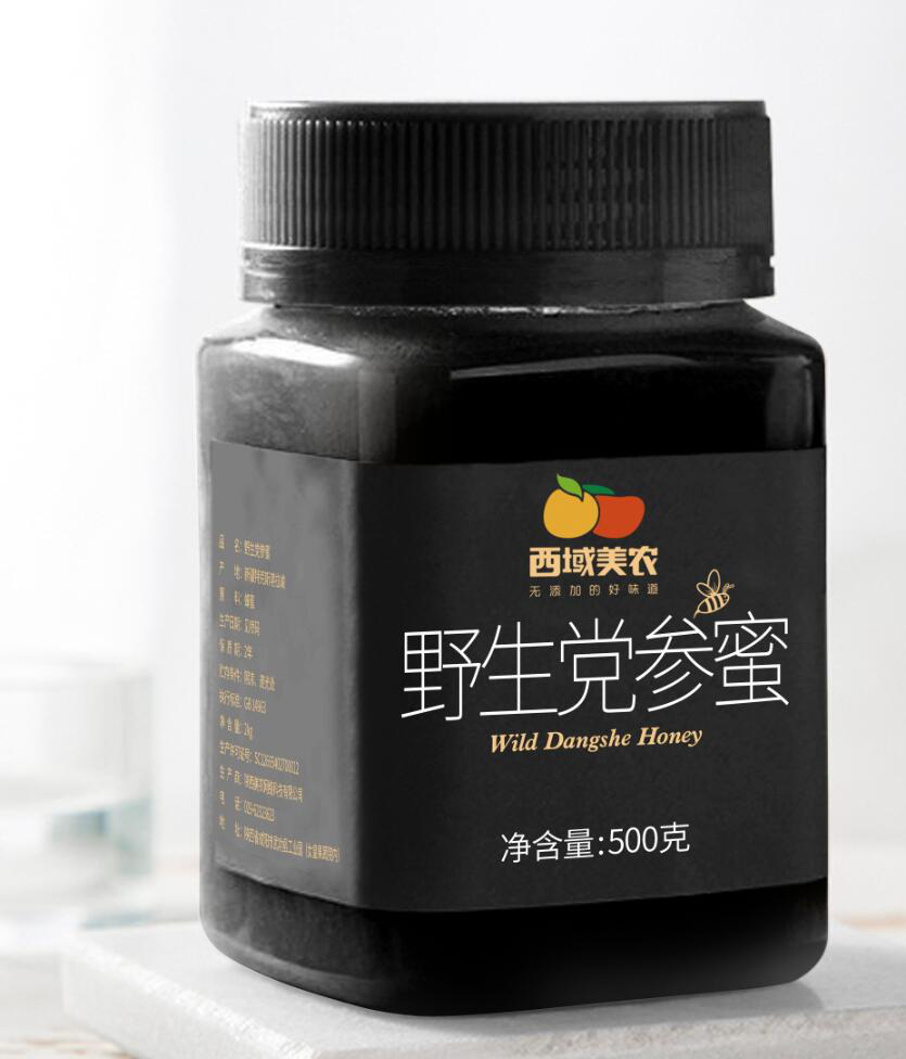 美农严选 新蜜收割 喀拉峻大草原野生党参蜜 黑蜂蜜 500g