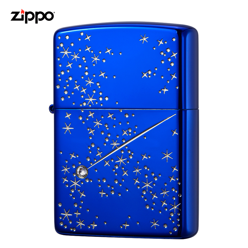 zippo美国原装正版 夜空中最亮的星-蓝色 zbt-3-118a