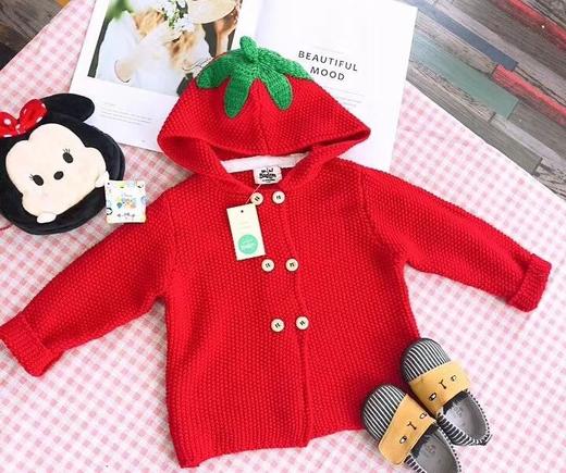 点此购买  miniboden 儿童纯棉针织红色开衫 PQ 103964 商品图3