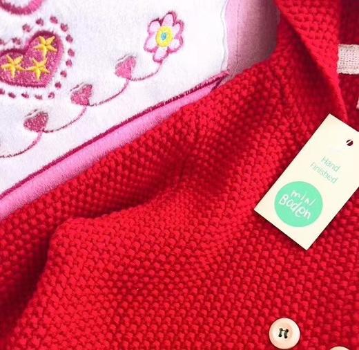 点此购买  miniboden 儿童纯棉针织红色开衫 PQ 103964 商品图7
