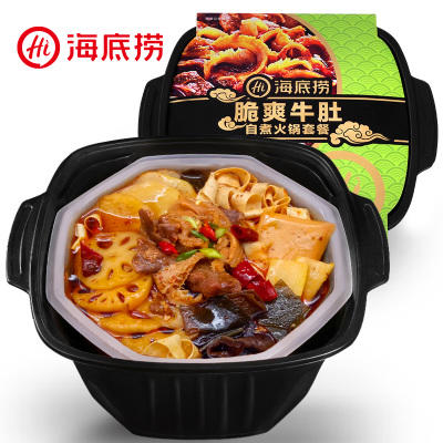 【禁】【脆爽牛肚】海底捞脆爽牛肚自煮火锅385g  自热火锅 商品图0