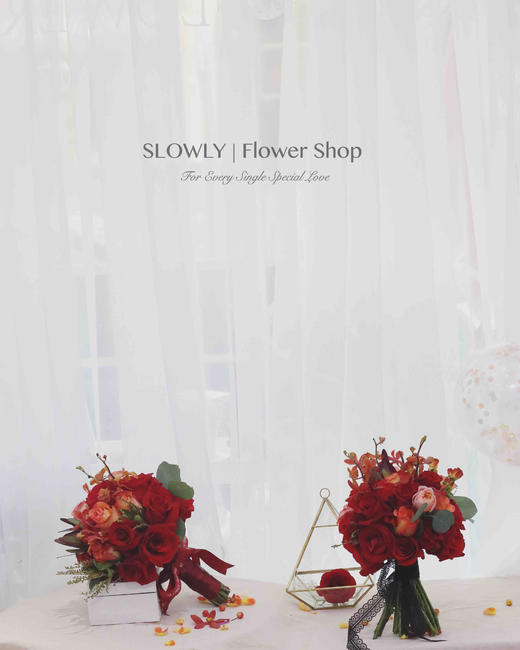 红色定制款手捧花 商品图2