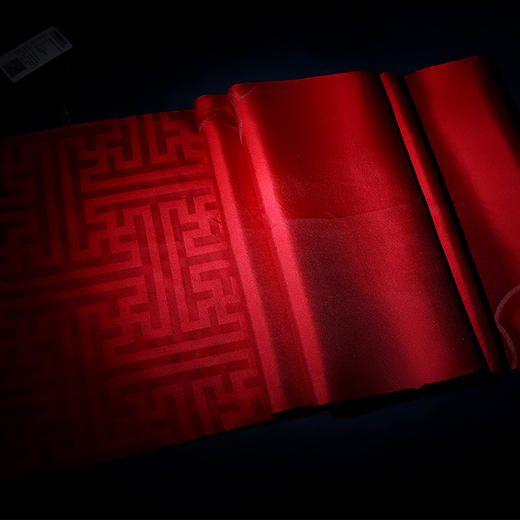 SAINTJOY/上久楷 女士宋锦双面长巾 红色零度空间 YSJ723 商品图4