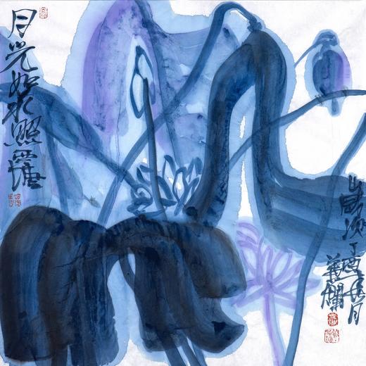 叶烂-真迹-花鸟画《月光如水照西塘》  办公室  书房 客厅 商品图1