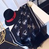 青春与优雅并存，澳洲OZLANA明星同款啵啵狗爱心吸睛猫头双面羊毛围巾披肩   FWJ52078 商品缩略图5