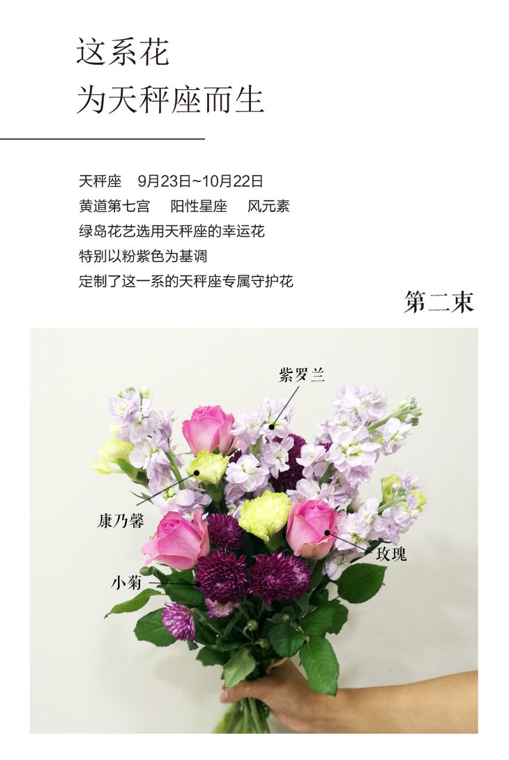 星座守护花|「优雅」— 天秤座 预订送生日花
