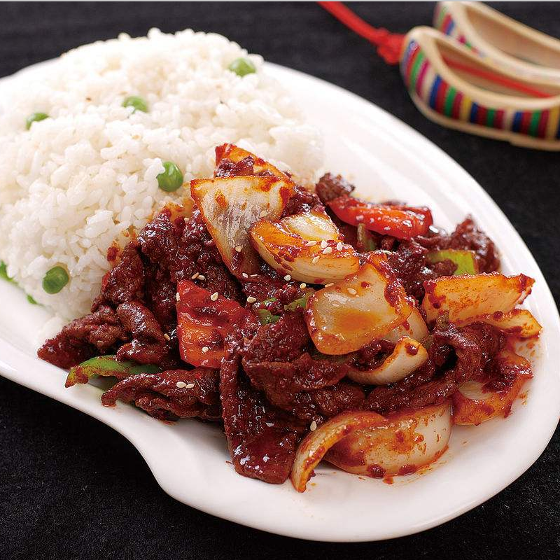 葱爆牛肉盖饭