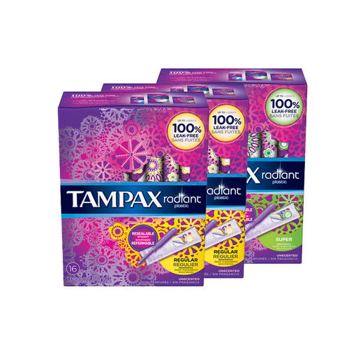 【隐形棉条】Tampax 丹碧丝 无感卫生棉条16支盒 商品图3