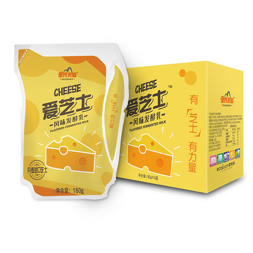 爱克林爱芝士风味酸乳180g*16袋 商品图0