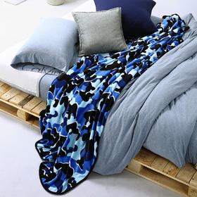 CRT17003 CRT17004  CK CAMOFLAGE 迷彩毯（蓝）