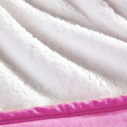 CRT-013 CK ICONIC羊羔绒披肩毯（粉） 商品图3