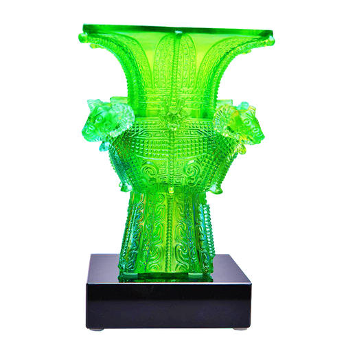 琉璃摆件 四羊方尊 商务馈赠 商品图0