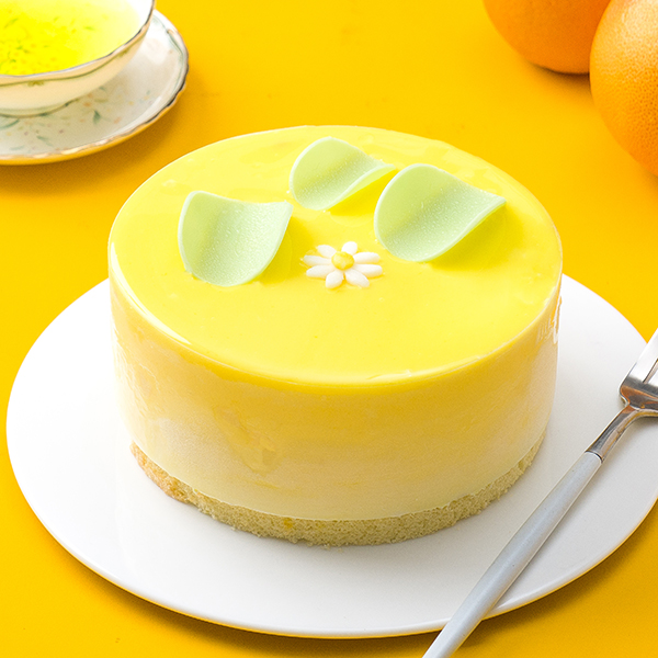 黄金蜜柚冰激凌蛋糕 gold pomelo ice cream cake