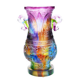 琉璃摆件 大花瓶 商务馈赠