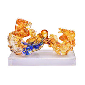 琉璃摆件 九龙如意 商务馈赠