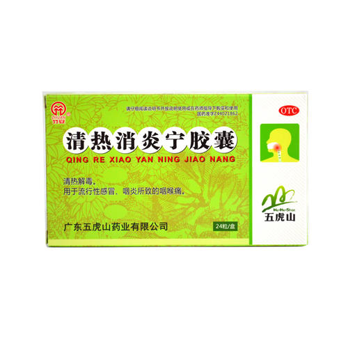 竹安 清热消炎宁胶囊 0.5g*12粒*2板 咽炎 流行性感冒 咽喉痛 商品图0