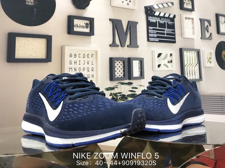 男鞋耐克nikezoomwinflo5登月5代猪八革轻盈休闲运动跑鞋aa7406002