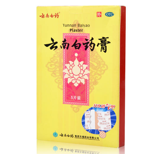 云南白药膏 5片药膏贴 打孔透气型 祛风除湿 活血散淤 跌打损伤 商品图3
